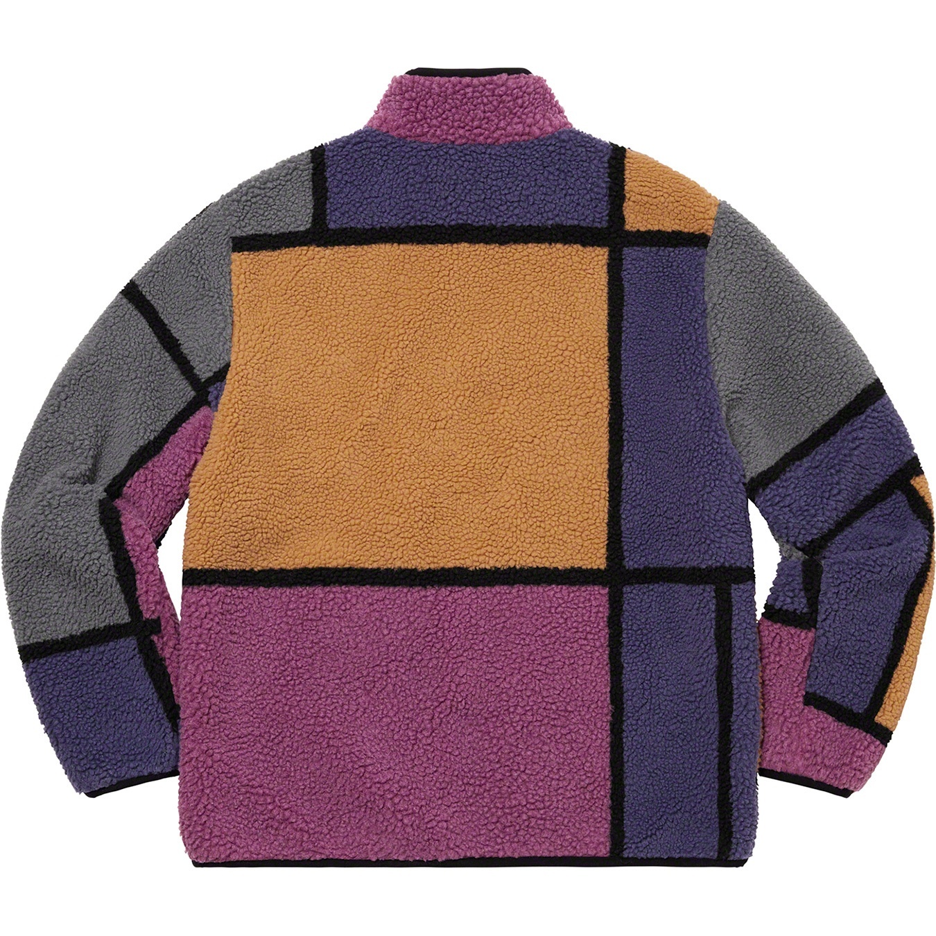 Reversible Colorblocked Fleece Jacket view 7